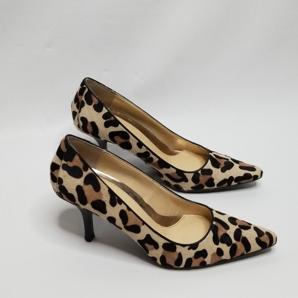 calvin klein leopard heels
